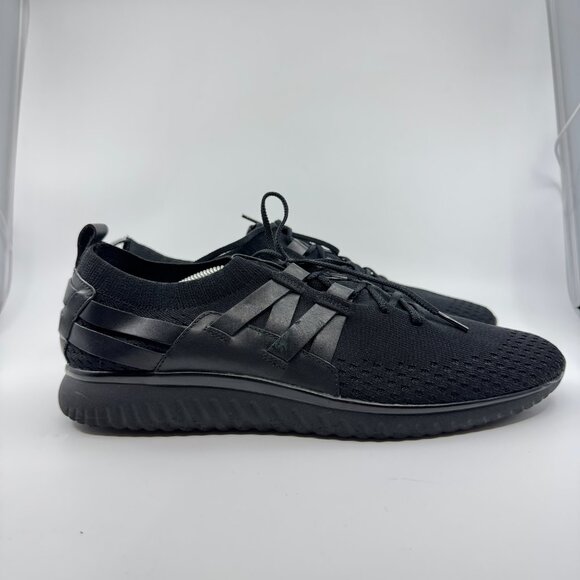 Cole Haan Grandmotion Shoes Men Size 13M Black Woven Sneakers Athletic C28528 - Picture 3 of 11